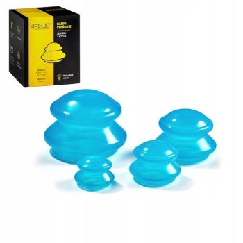 Bańki chińskie silikonowe zestaw 5 szt. MED+ 4FIZJO